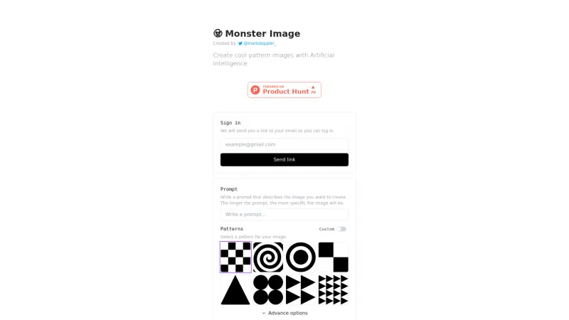 Homepage of monsterimage