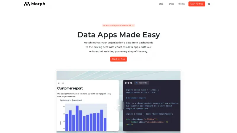 Homepage of morphdb