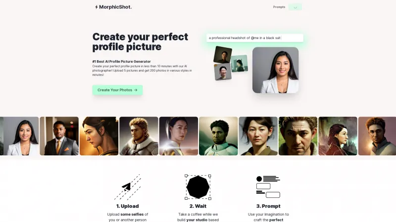 Homepage of morphicshot