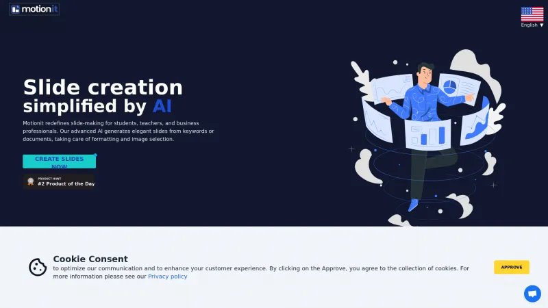 Homepage of motionit