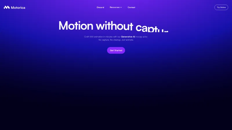 Homepage of motorica