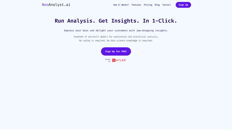 Homepage of neoanalyst