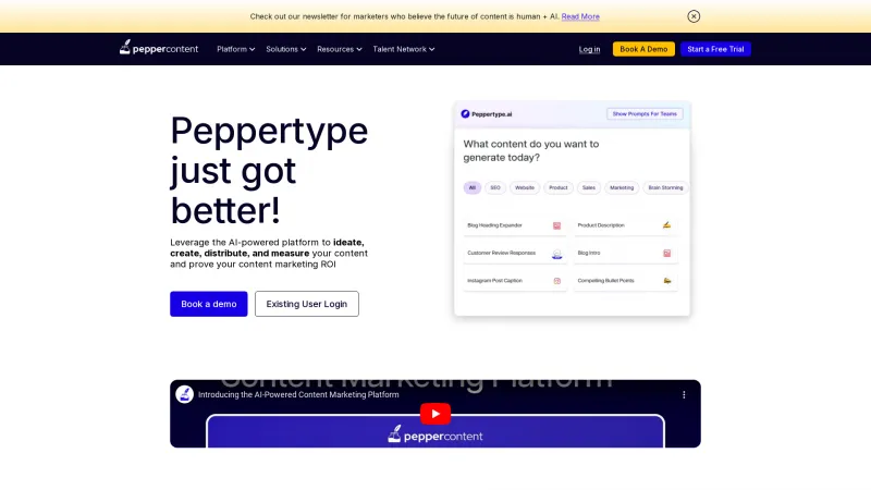 Homepage of peppertype