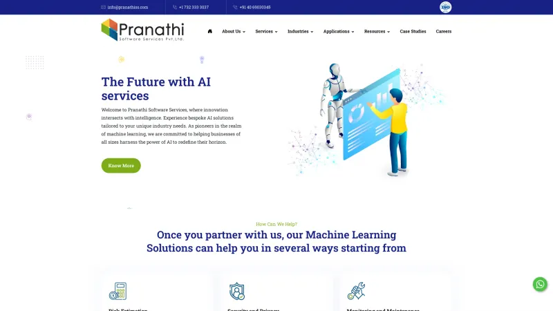 Homepage of pranathiss