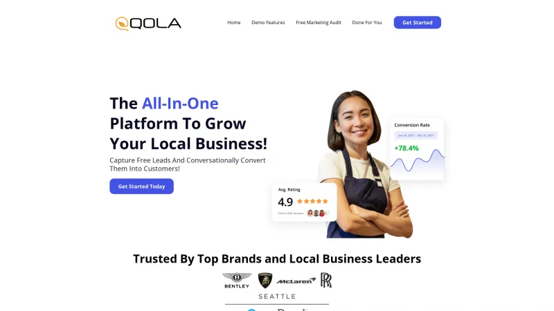 Homepage of qola