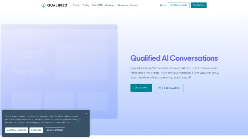 Homepage of qualified