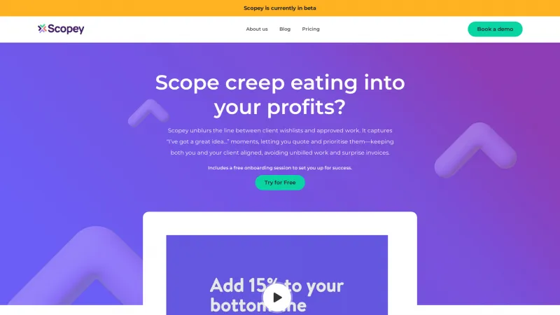 Homepage of scopey