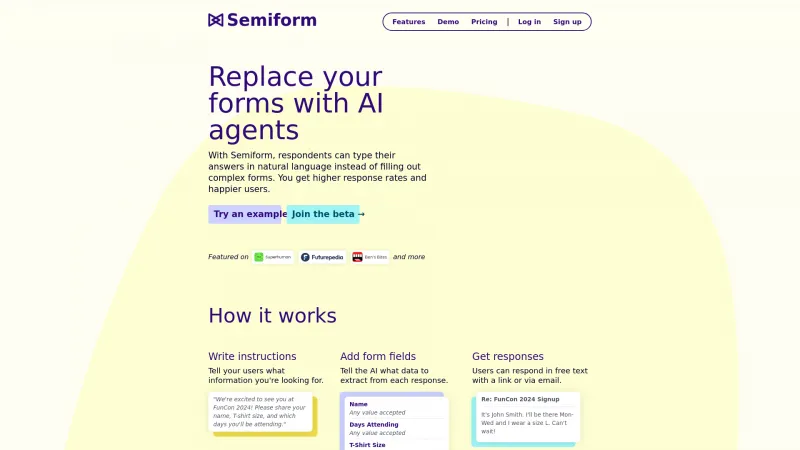 Homepage of semiform