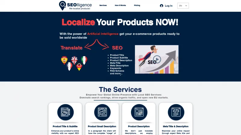 Homepage of seolligence