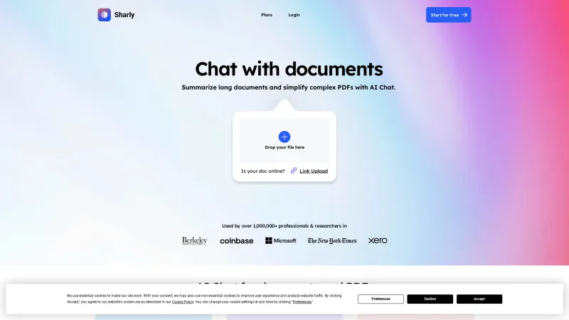 Homepage of sharly