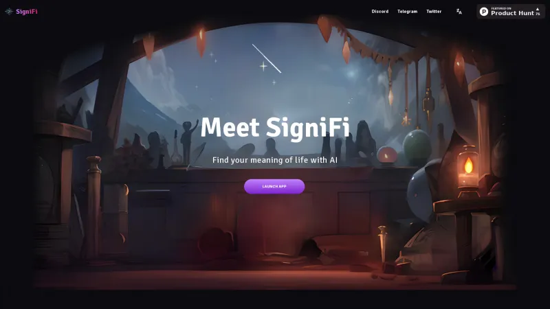 Homepage of signifi