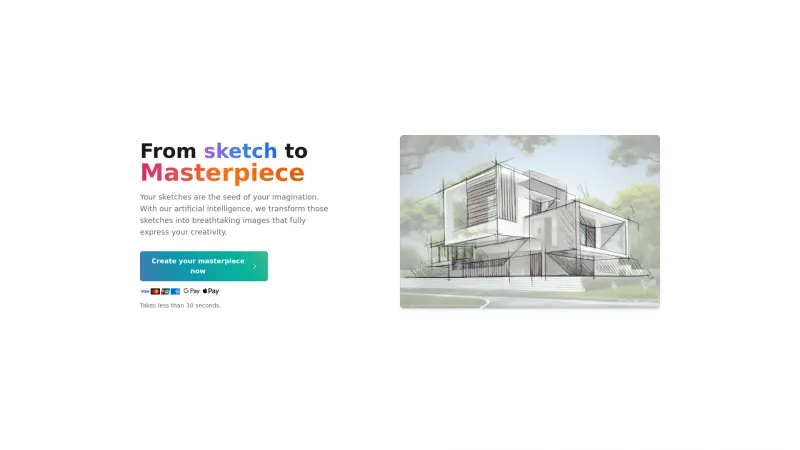 Homepage of sketchimage