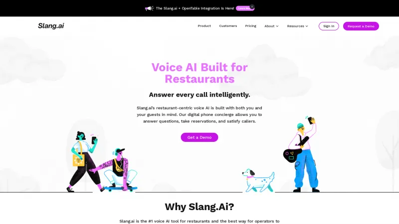 Homepage of slang