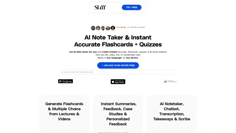 Homepage of slayschool