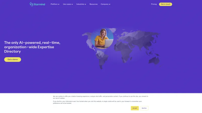 Homepage of starmind