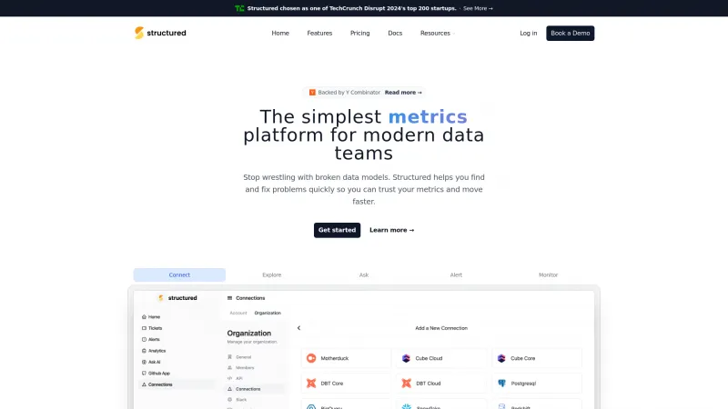 Homepage of structuredlabs