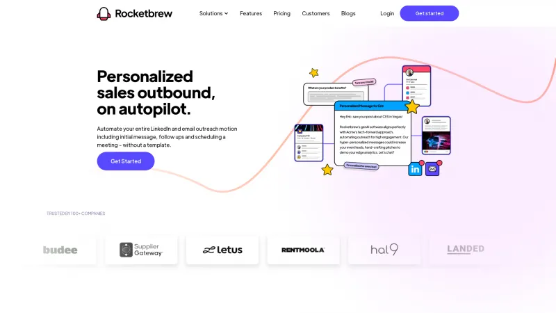 Homepage of therocketbrew