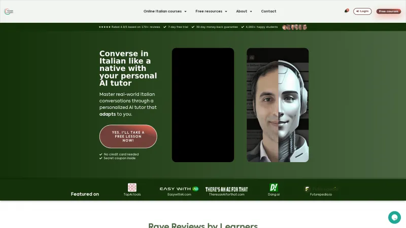 Homepage of thinkinitalian