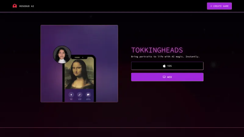 Homepage of tokkingheads