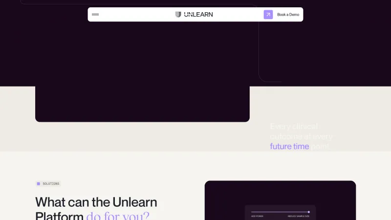 Homepage of unlearn