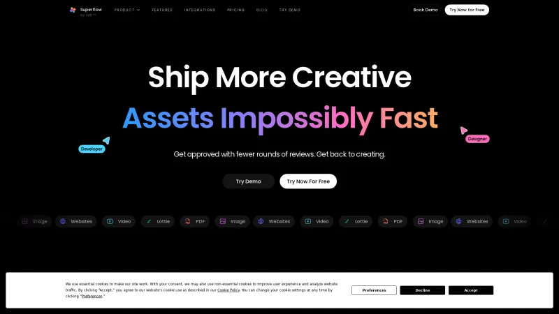 Homepage of usesuperflow