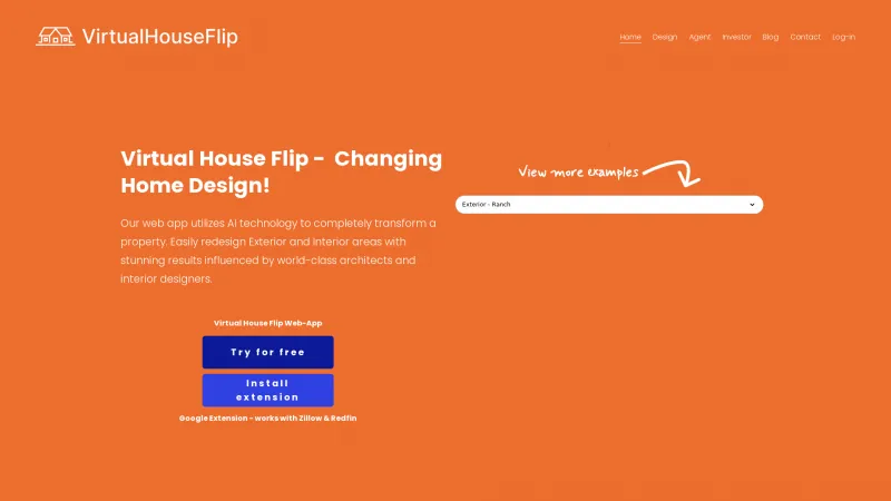 Homepage of virtualhouseflip