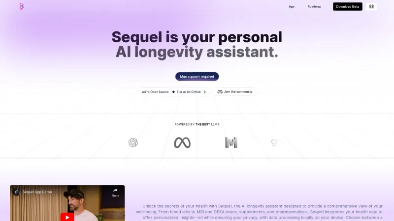 Homepage of withsequel