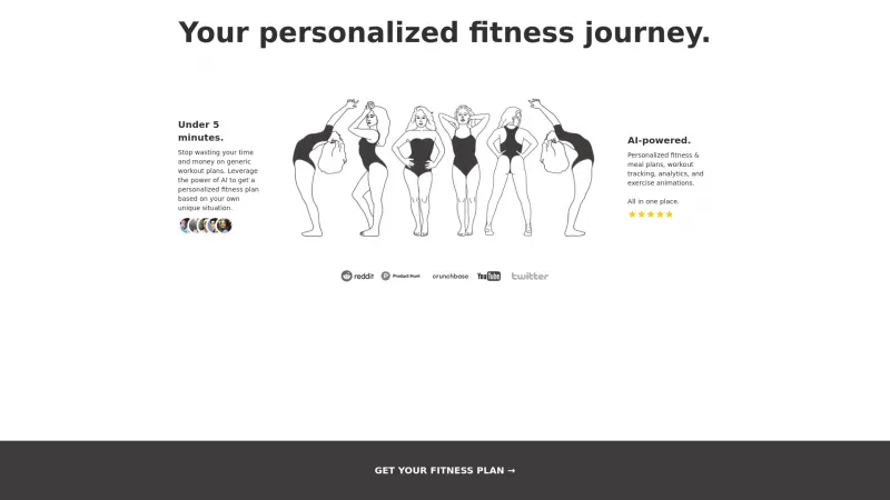 Homepage of workoutpro