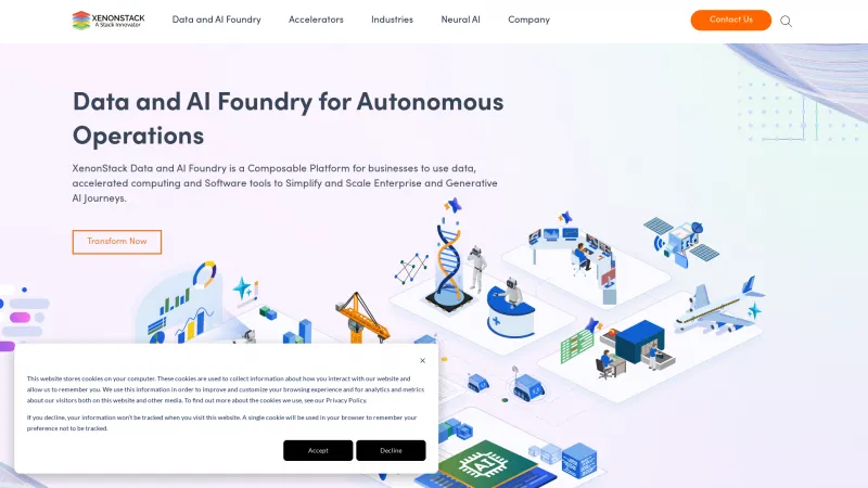 Homepage of xenonstack