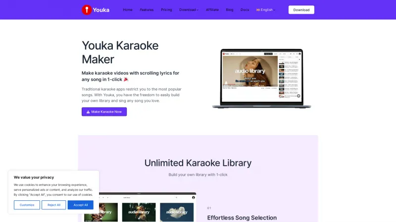 Homepage of youka