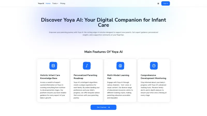 Homepage of yoya