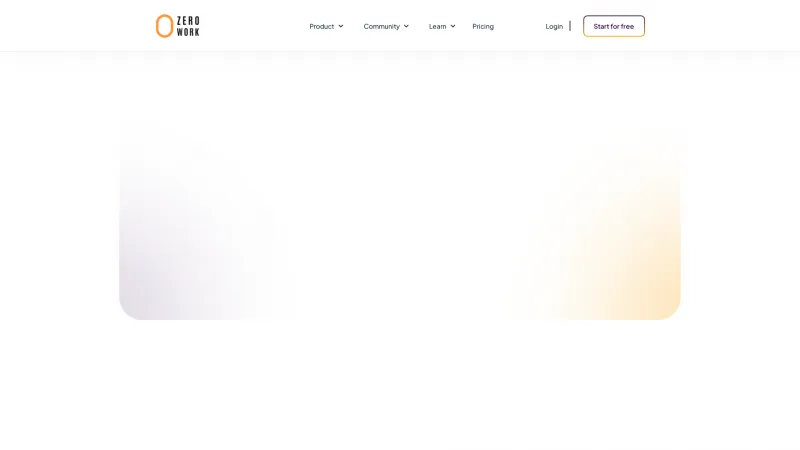 Homepage of zerowork