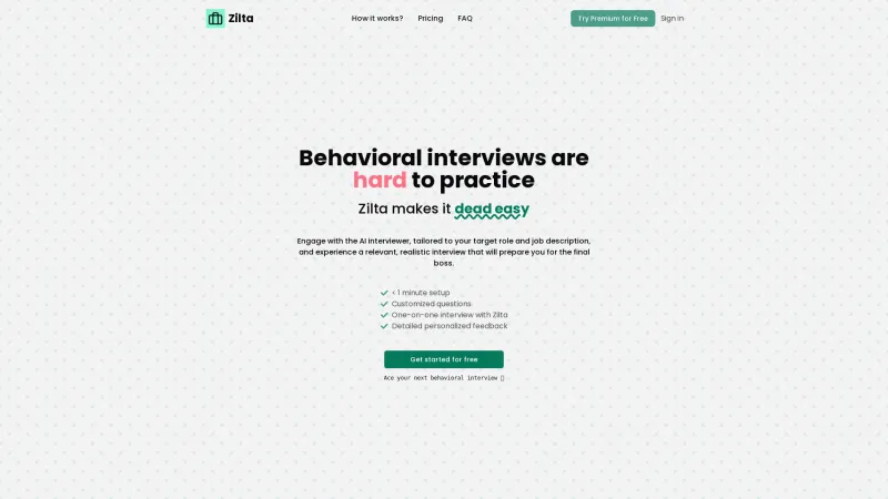 Homepage of zilta