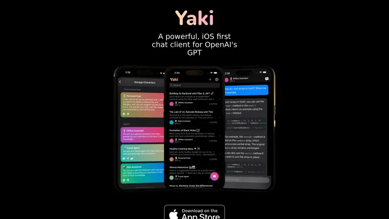 Homepage of yaki