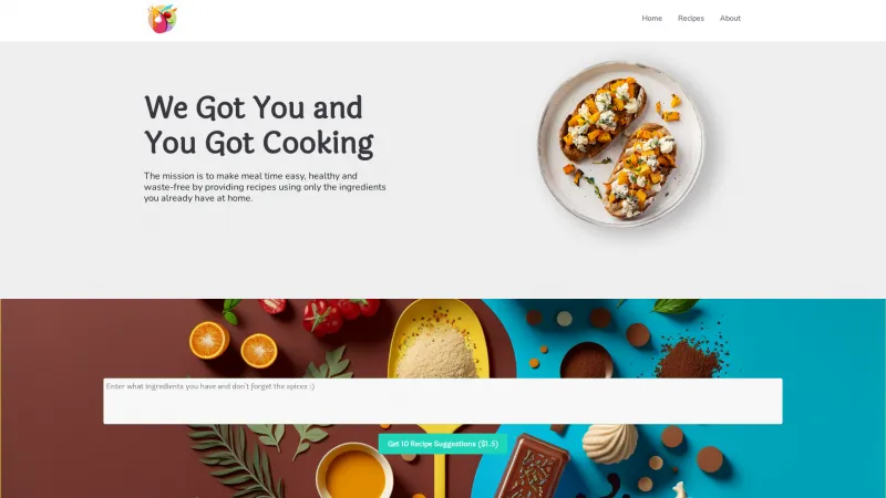 Homepage of yougotcooking