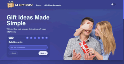 Screenshot Aigiftguru