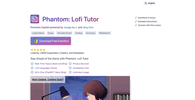 Screenshot main page Chatgpt Phantom