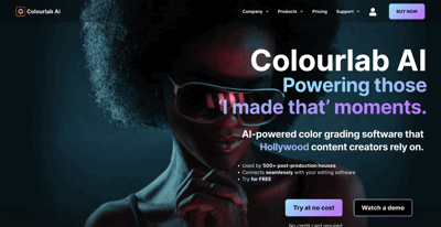Screenshot main page Colourlab