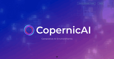 Screenshot main page Copernicai
