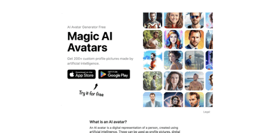 Screenshot Magic Ai Avatars