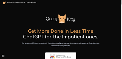Screenshot main page Query Kitty