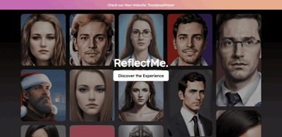 Screenshot main page Reflectme