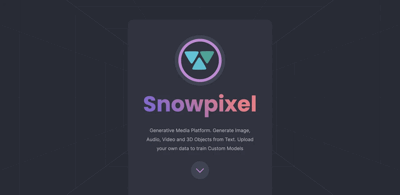 Screenshot main page Snowpixel