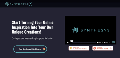 Screenshot main page Synthesys X