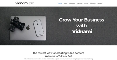 Screenshot main page Vidnamipro