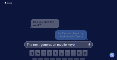 Screenshot main page Zeeno
